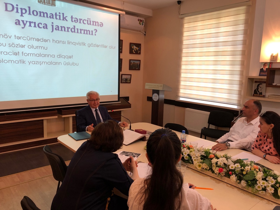 Workshop on the Rules of Protocol in Diplomatic and Interpretation at Azerbaijan University of Languages