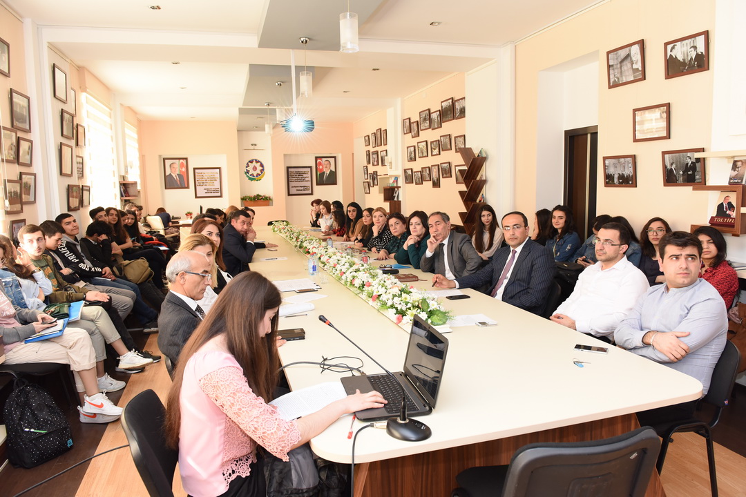 A round table discussion dedicated to the book entitled “The President of the Azerbaijan Republic on the Azerbaijani model of multiculturalism” was held at the Azerbaijan University of Languages