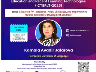 ADU professoru beynəlxalq elmi konfransda çıxış edib