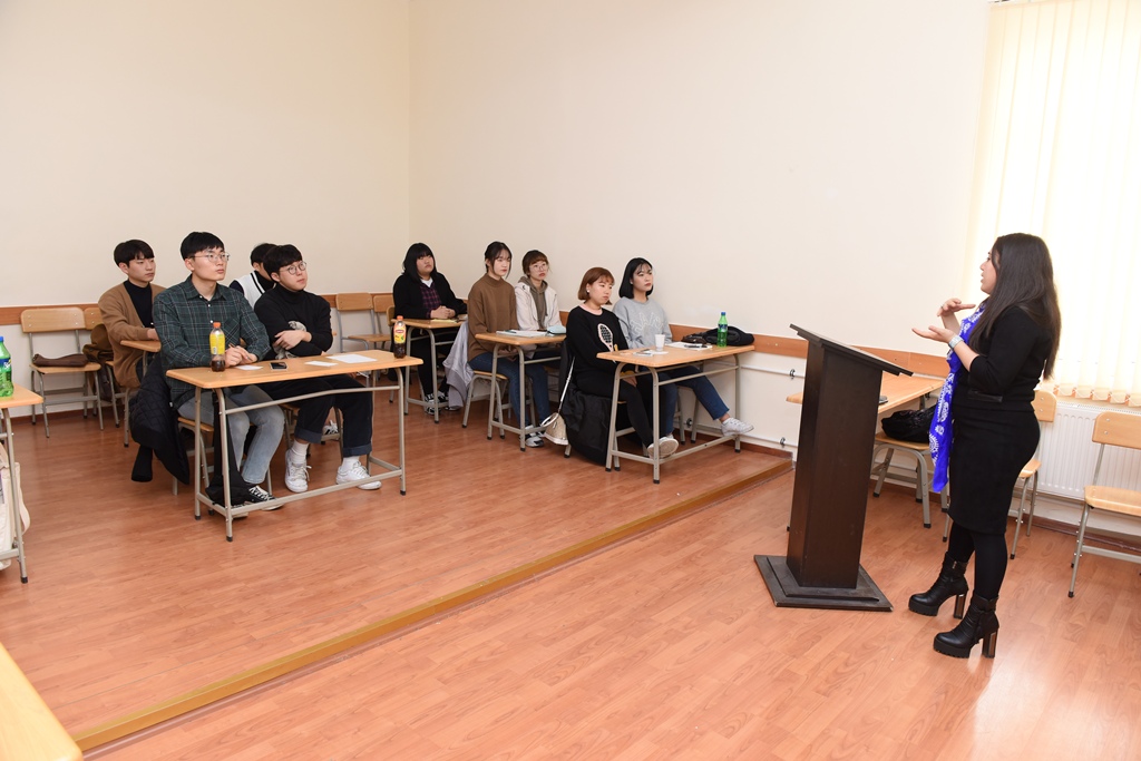 Korean Students visited Azerbaijan University of Languages ​​(AUL)