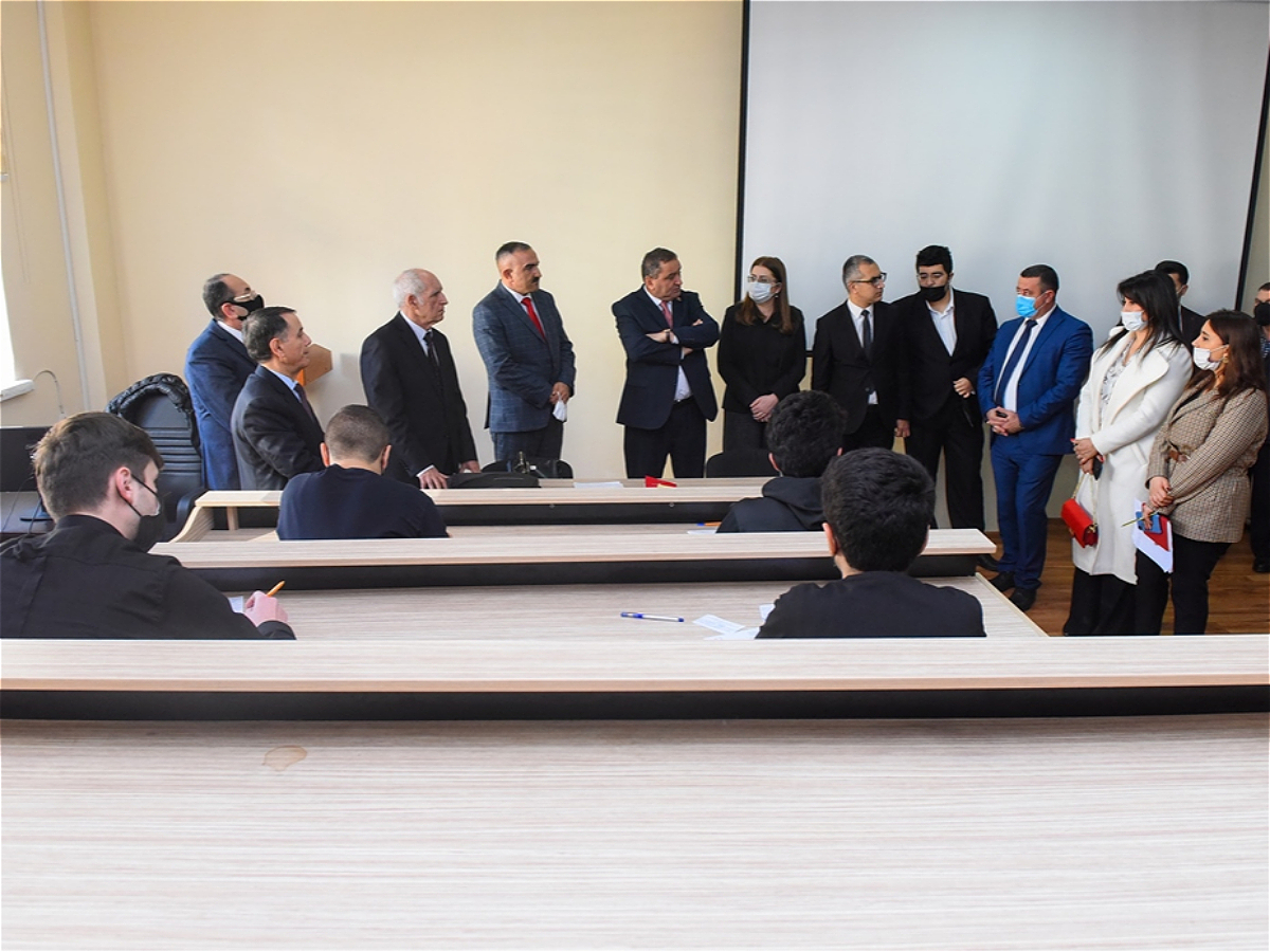 Azerbaijan University of Languages organised a media tour to observe the exam session