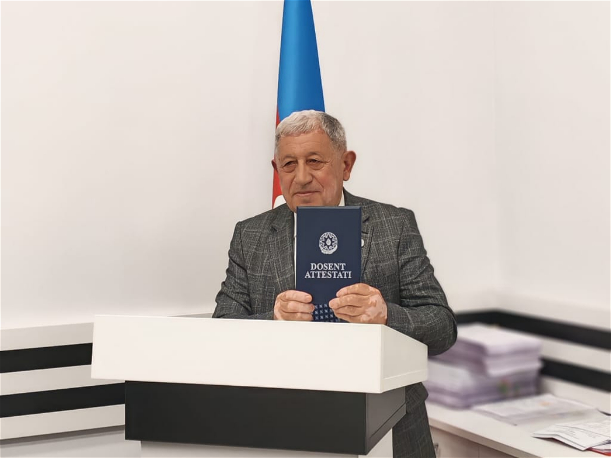 ADU-nun müəllimi dosent elmi adına layiq görülüb