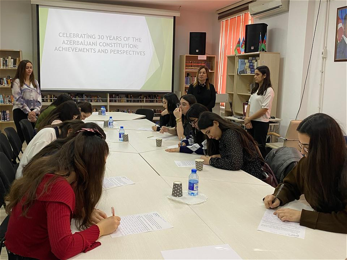 Essay competition dedicated to the 30th anniversary of the Constitution of Azerbaijan held