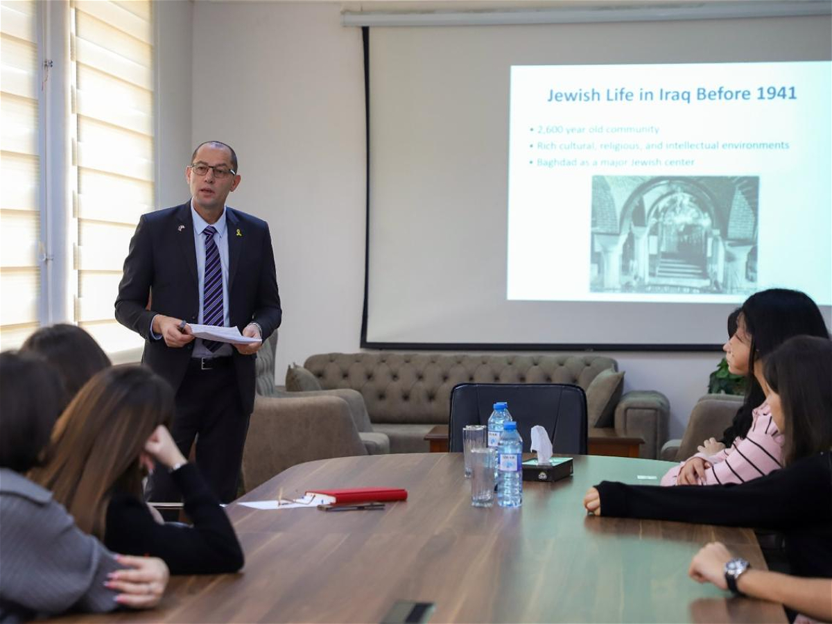 ADU-da ərəb ölkələrində yəhudi icmalarının tarixi mövzusunda mühazirə keçirilib