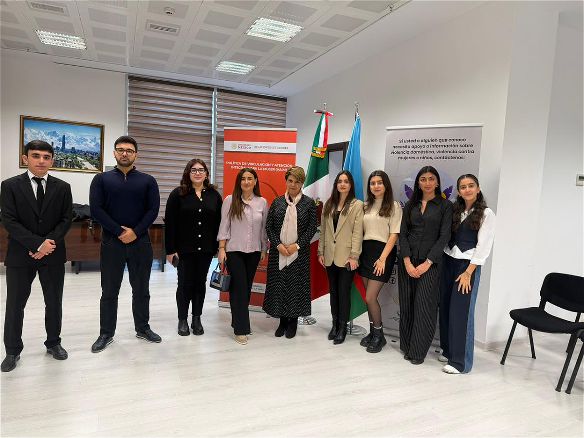 Students Participate in an Event at the Embassy of Mexico in Azerbaijan