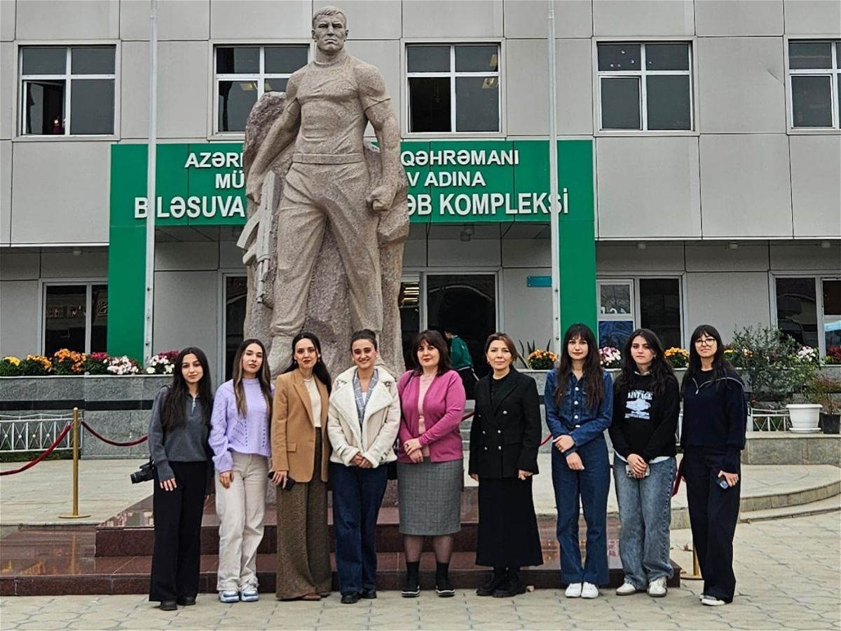 ADU tələbələri Biləsuvar Rayon M.İbrahimov adına bağça-məktəb-lisey kompleksində təcrübə keçiblər
