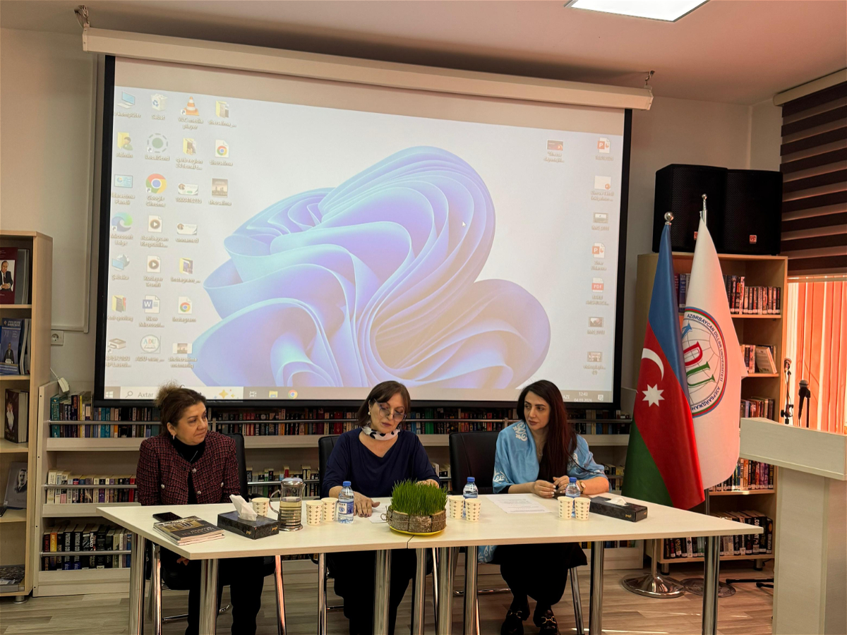 ADU-da “Azərbaycanda memar qadınlar” mövzusunda dəyirmi masa keçirilib