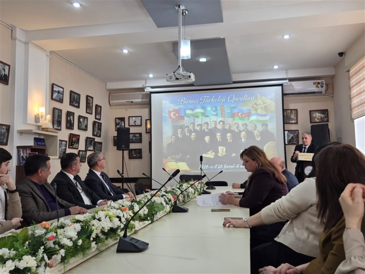 ADU-da Birinci Türkoloji Qurultayın 100 illiyinə həsr olunmuş tədbir keçirilib
