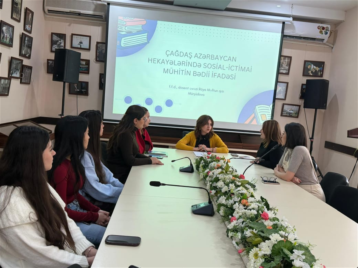 “Çağdaş Azərbaycan hekayələrində sosial-ictimai mühitin bədii ifadəsi” mövzusunda elmi seminar keçirilib
