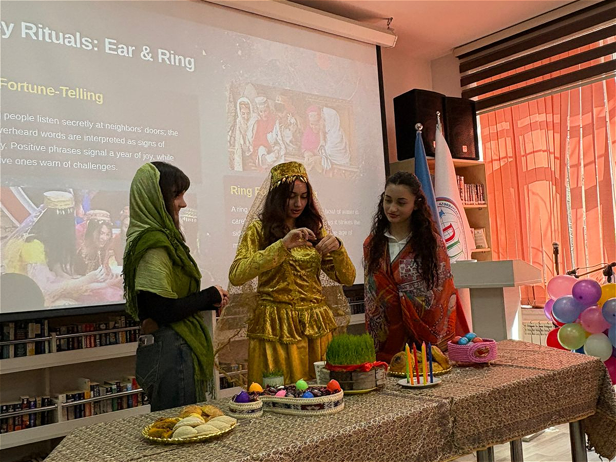 An English-language event on Novruz traditions was held at AUL with the participation of international students and teachers