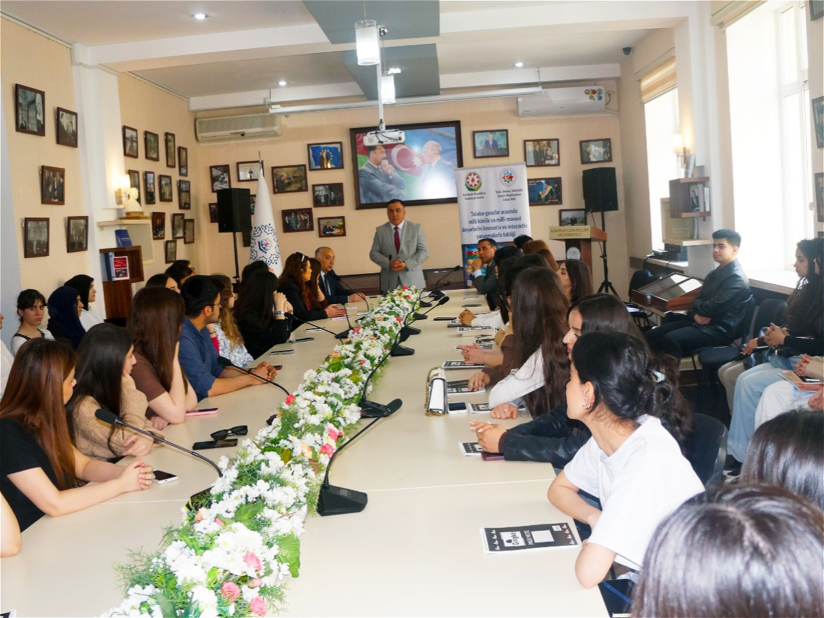 An awareness-raising meeting with students was held at Azerbaijan University of Languages