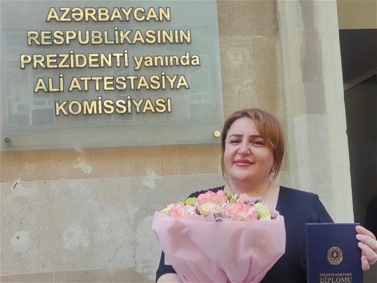 ADU-nun baş müəlliminə fəlsəfə doktoru elmi dərəcəsi verilib