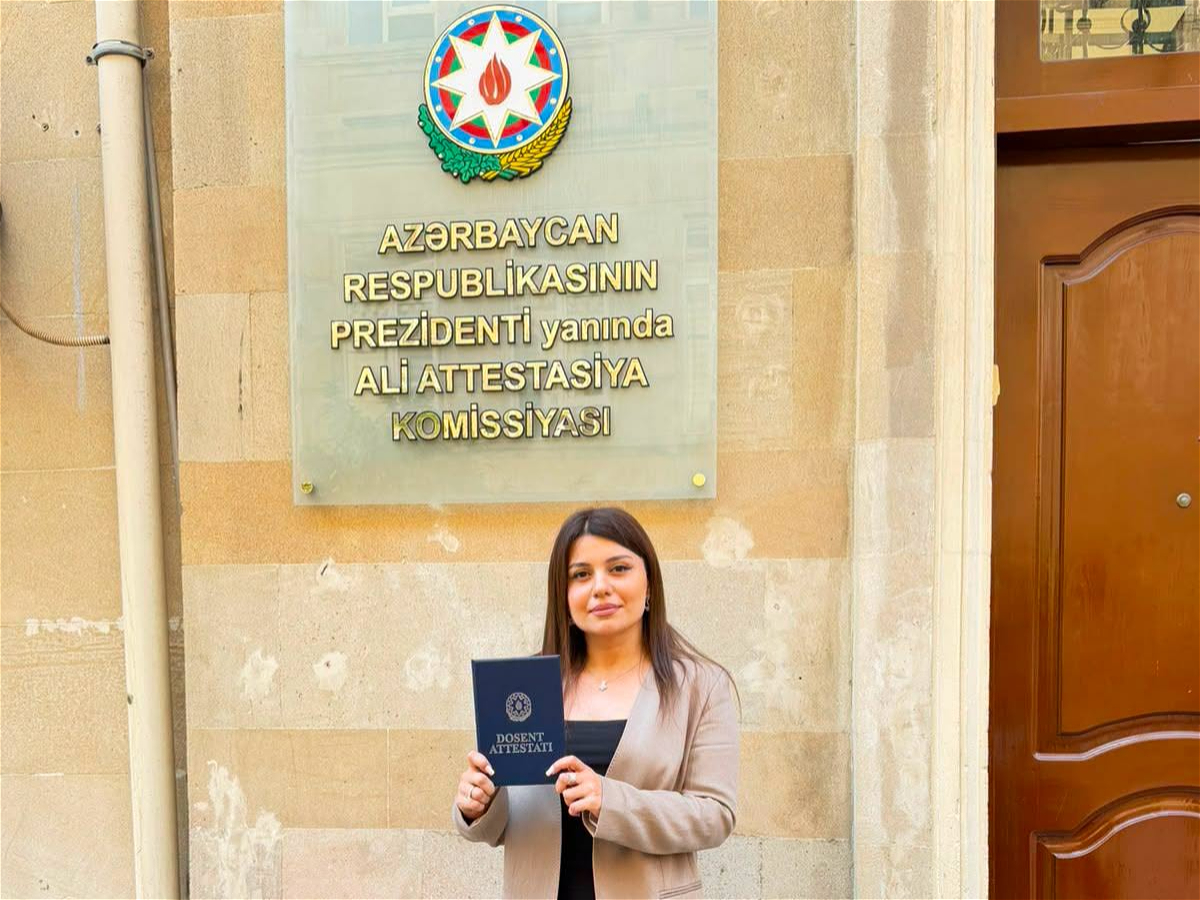 Aygün Rüstəmzadəyə dosent elmi adı verilib