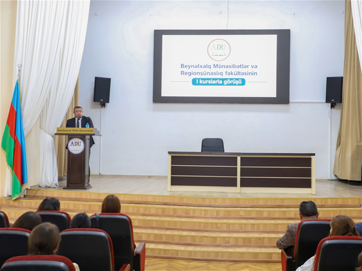 ADU-nun BMR fakültəsində I kurs tələbələri ilə görüş keçirilib