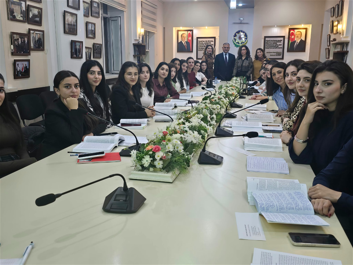 Orhun Proqramı çərçivəsində magistrantlarla görüş keçirilib