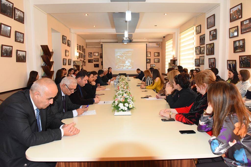 The Roundtable Dedicated to the Epos of “Kitabi-Dede Gorgud” and “The Song of Roland (La Chanson De Roland)” at Azerbaijan University of Languages