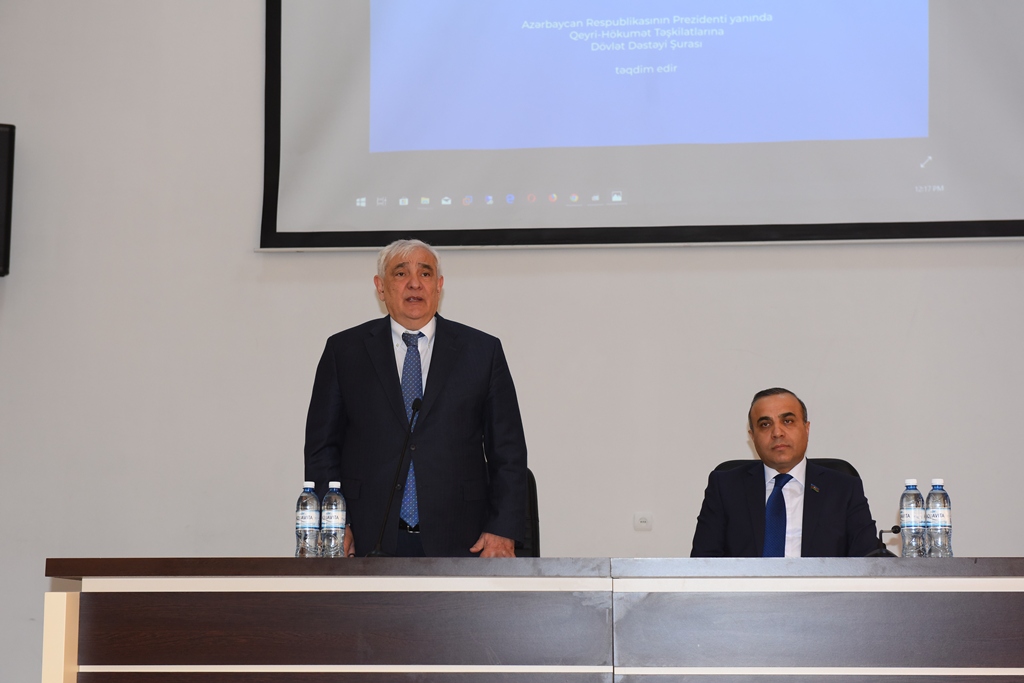 An Event Devoted to the New Brand of the Council of the State Support to the Non-Governmental Organizations Attached to the President of the Republic of Azerbaijan, which is called the System of the Speedy Coordination and Management of Projects (SC CMP) was Held at Azerbaijan University of Languages