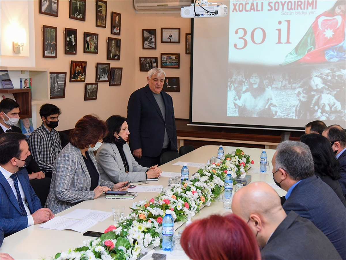 В АУЯ было проведено мероприятие, посвященное годовщине Ходжалинской трагедии.