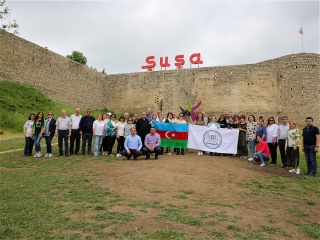 The staff of the Azerbaijan University of Languages visited the city of Shusha