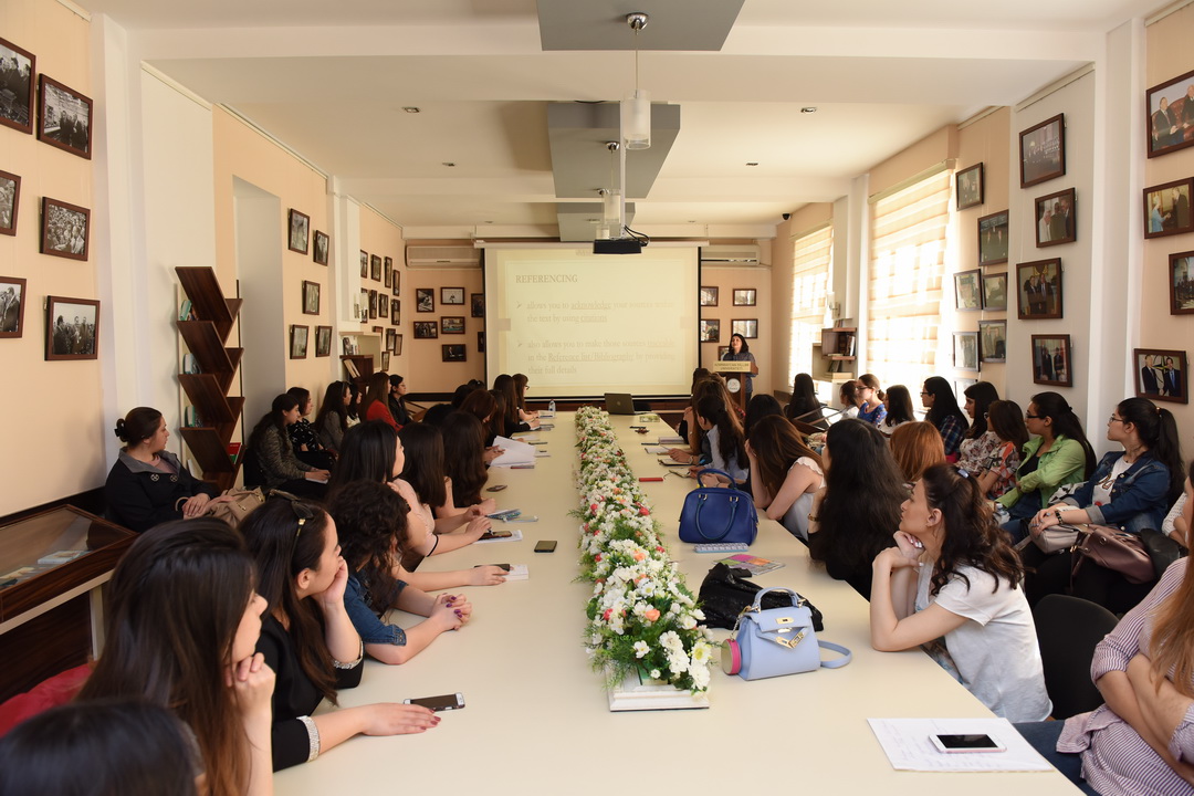 В Азербайджанском университете языков состоялся круглый стол на тему: «Ссылайся правильно и не допускай плагиата: Гарвардская система ссылок»