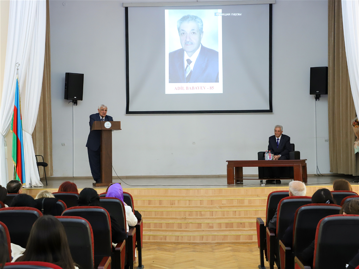 ADU-da professor Adil Babayevin 85 illik yubileyi qeyd olunub