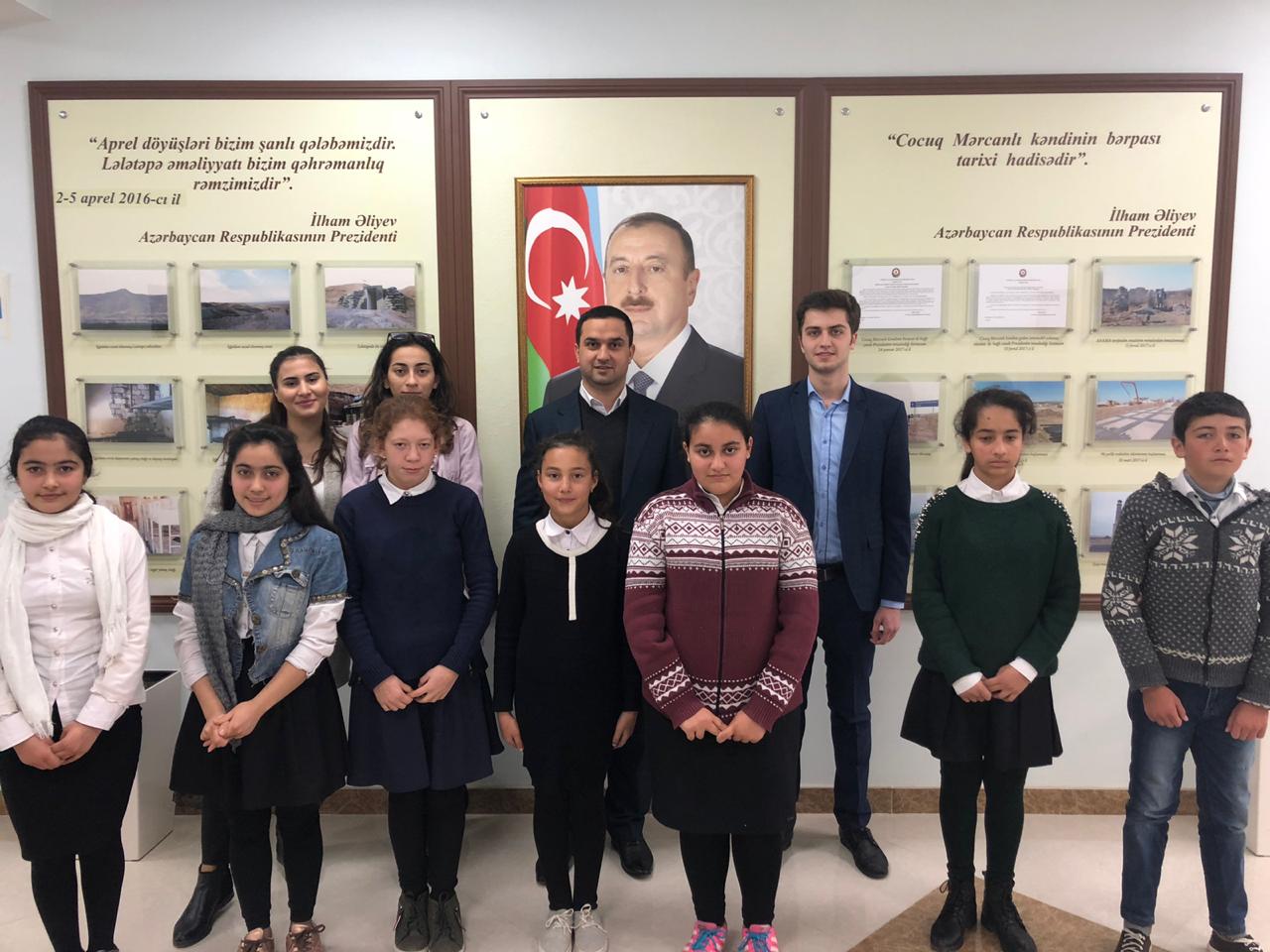 Студенты Азербайджанского университета языков проходят педагогическую практику в школе села Джоджуг Марджанлы
