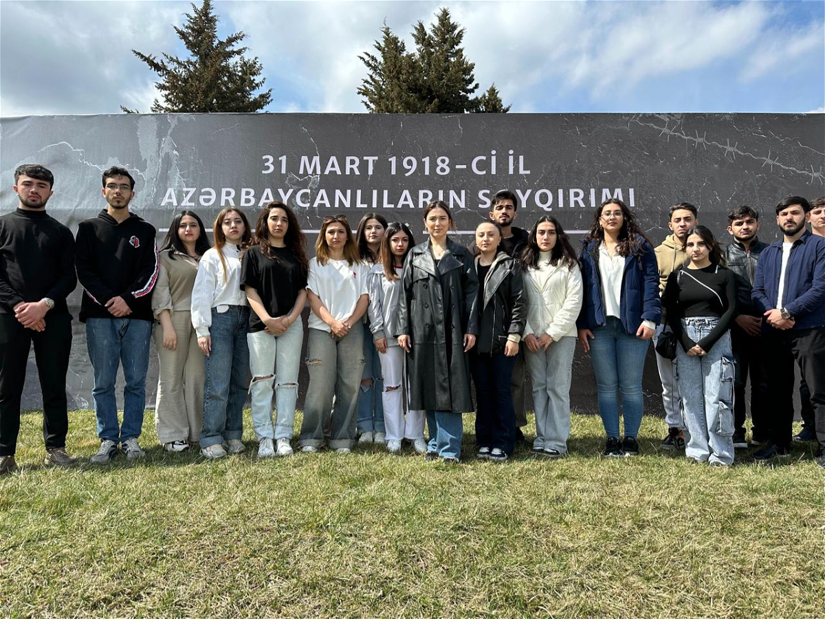ADU THİK-in sədri bir qrup aktiv tələbə ilə birgə Quba Soyqırımı Memorial Kompleksini ziyarət edib