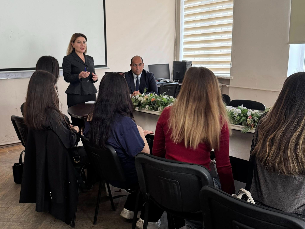 ADU-da “Məişət zorakılığının qarşısının alınması” mövzusunda maarifləndirici təlim keçirilib