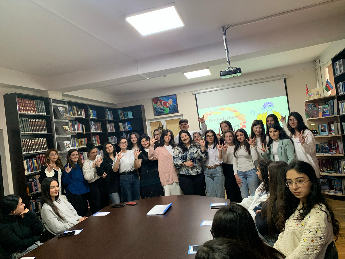 ADU-da “Səssiz ünsiyyət” adlı tədbir keçirilib