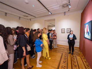 AUL teachers and students at the Belarusian fine arts exhibition